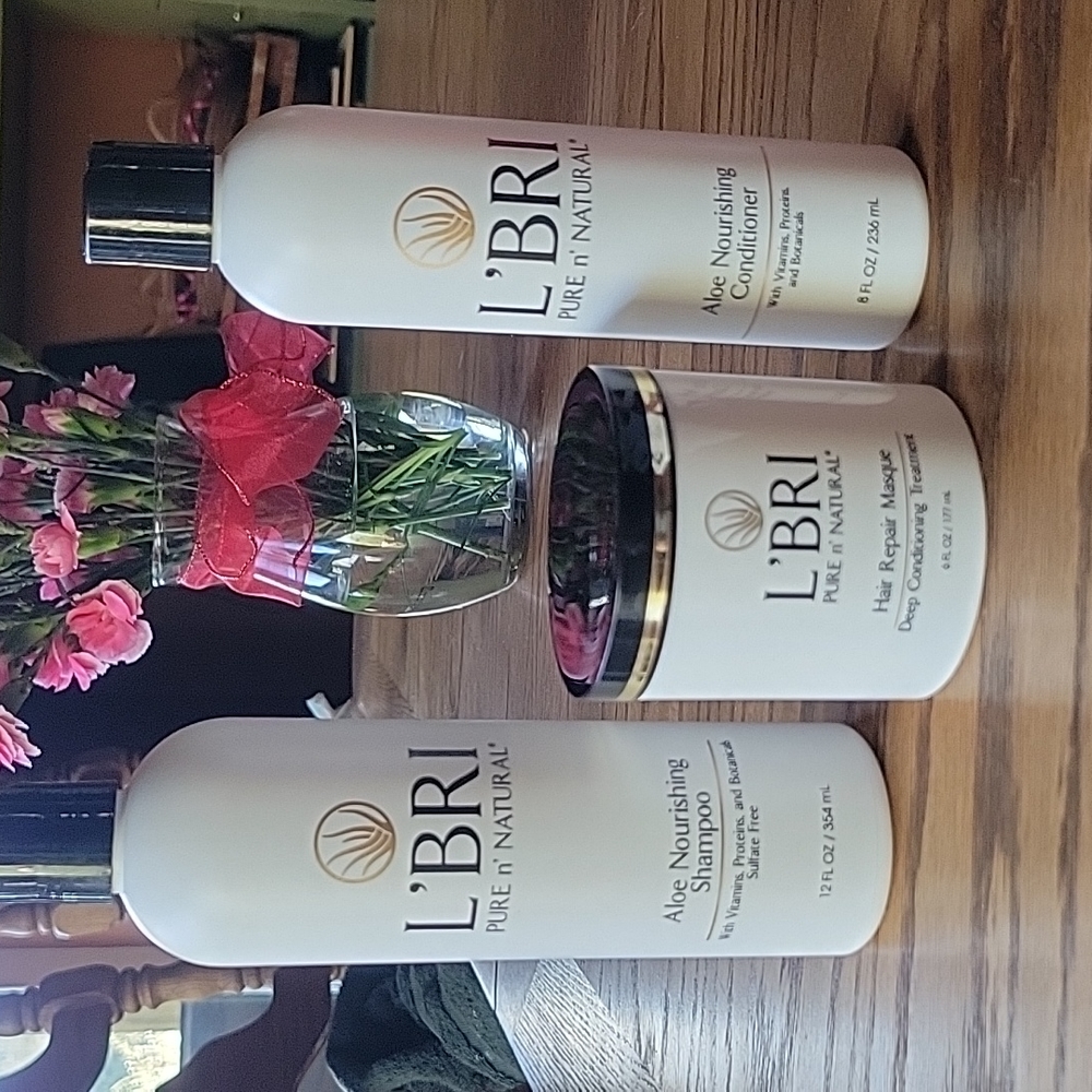 L'BRI Shampoo, conditioner and Hair repair mask set